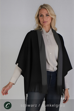 Laden Sie das Bild in den Galerie-Viewer, Winter 30% Kaschmir Schal Damen z.B. schwarz/hellgrau * Confectionair (92)
