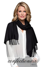 Laden Sie das Bild in den Galerie-Viewer, Winter Schal Kaschmir 30% Stola bordeaux & grau * Confectionair