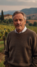Laden Sie das Bild in den Galerie-Viewer, 30% Kaschmir Pullover Made in Italy Herren z.B. hellgrau Wolle