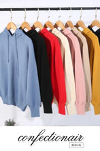 Laden Sie das Bild in den Galerie-Viewer, 10% Kaschmir Hoodie Kapuzenpullover - Confectionair Berlin