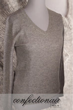 Laden Sie das Bild in den Galerie-Viewer, 100% Kaschmir Pullover Classica "Made in Italy" V-Neck Damen Cashmere