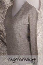 Laden Sie das Bild in den Galerie-Viewer, 100% Kaschmir Pullover Classica "Made in Italy" V-Neck Damen Cashmere