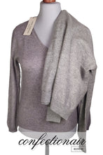 Laden Sie das Bild in den Galerie-Viewer, 100% Kaschmir Pullover Classica "Made in Italy" V-Neck Damen Cashmere