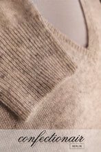 Laden Sie das Bild in den Galerie-Viewer, 100% Kaschmir Pullover Classica "Made in Italy" V-Neck Damen Cashmere