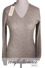 Laden Sie das Bild in den Galerie-Viewer, 100% Kaschmir Pullover Liscio "Made in Italy" V-Neck Glattkragen Damen Cashmere