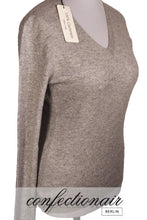 Laden Sie das Bild in den Galerie-Viewer, 100% Kaschmir Pullover Liscio "Made in Italy" V-Neck Glattkragen Damen Cashmere