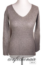 Laden Sie das Bild in den Galerie-Viewer, 100% Kaschmir Pullover Senza "Made in Italy" bündchenlos Damen Cashmere