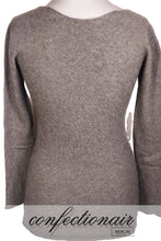 Laden Sie das Bild in den Galerie-Viewer, 100% Kaschmir Pullover Senza "Made in Italy" bündchenlos Damen Cashmere