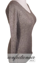 Laden Sie das Bild in den Galerie-Viewer, 100% Kaschmir Pullover Senza "Made in Italy" bündchenlos Damen Cashmere