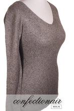 Laden Sie das Bild in den Galerie-Viewer, 100% Kaschmir Pullover Senza "Made in Italy" bündchenlos Damen Cashmere