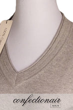 Laden Sie das Bild in den Galerie-Viewer, 100% Kaschmir Pullover Tallone "Made in Italy" V-Neck Zierkragen Damen Cashmere