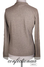 Laden Sie das Bild in den Galerie-Viewer, 100% Kaschmir Pullover Tallone "Made in Italy" V-Neck Zierkragen Damen Cashmere
