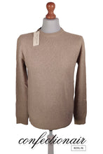 Laden Sie das Bild in den Galerie-Viewer, 100% Kaschmir Pullover Herren stahlblau +Farben "Made in Italy" Cashmere - Confectionair Berlin