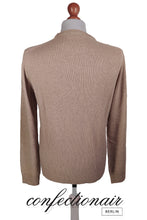 Laden Sie das Bild in den Galerie-Viewer, 100% Kaschmir Pullover Herren braun +Farben "Made in Italy" - Confectionair Berlin