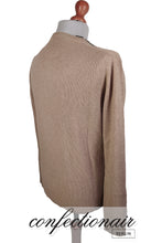 Laden Sie das Bild in den Galerie-Viewer, 100% Kaschmir Pullover Herren braun +Farben "Made in Italy" - Confectionair Berlin