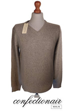 Laden Sie das Bild in den Galerie-Viewer, 100% Kaschmir Pullover Herren stahlblau +Farben "Made in Italy" Cashmere - Confectionair Berlin