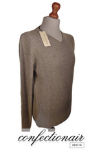 Laden Sie das Bild in den Galerie-Viewer, 100% Kaschmir Pullover Herren grau +Farben "Made in Italy" - Confectionair Berlin