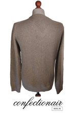 Laden Sie das Bild in den Galerie-Viewer, 100% Kaschmir Pullover Herren braun +Farben "Made in Italy" - Confectionair Berlin