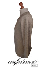 Laden Sie das Bild in den Galerie-Viewer, 100% Kaschmir Pullover Herren braun +Farben "Made in Italy" - Confectionair Berlin