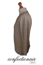 Laden Sie das Bild in den Galerie-Viewer, 100% Kaschmir Pullover Herren stahlblau +Farben "Made in Italy" Cashmere - Confectionair Berlin