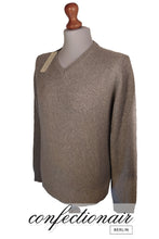 Laden Sie das Bild in den Galerie-Viewer, 100% Kaschmir Pullover Herren braun +Farben "Made in Italy" - Confectionair Berlin