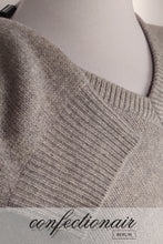 Laden Sie das Bild in den Galerie-Viewer, 100% Kaschmir Pullover Herren braun +Farben "Made in Italy" - Confectionair Berlin