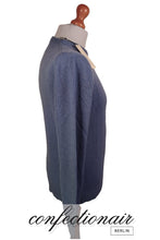 Laden Sie das Bild in den Galerie-Viewer, 100% Kaschmir Pullover Herren stahlblau +Farben "Made in Italy" Cashmere - Confectionair Berlin