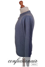 Laden Sie das Bild in den Galerie-Viewer, 100% Kaschmir Pullover Herren grau +Farben "Made in Italy" - Confectionair Berlin