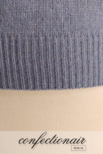 Laden Sie das Bild in den Galerie-Viewer, 100% Kaschmir Pullover Herren stahlblau +Farben "Made in Italy" Cashmere - Confectionair Berlin
