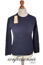 Laden Sie das Bild in den Galerie-Viewer, 100% Kaschmir Pullover Damen blau "Made in Italy" Cashmere - Confectionair Berlin
