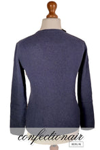 Laden Sie das Bild in den Galerie-Viewer, 100% Kaschmir Pullover Damen blau "Made in Italy" Cashmere - Confectionair Berlin