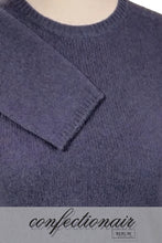 Laden Sie das Bild in den Galerie-Viewer, 100% Kaschmir Pullover Damen blau "Made in Italy" Cashmere - Confectionair Berlin