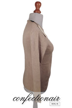 Laden Sie das Bild in den Galerie-Viewer, 100% Kaschmir Pullover Damen braun "Made in Italy" Cashmere - Confectionair Berlin