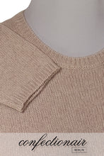 Laden Sie das Bild in den Galerie-Viewer, 100% Kaschmir Pullover Damen braun "Made in Italy" Cashmere - Confectionair Berlin
