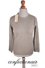 Laden Sie das Bild in den Galerie-Viewer, 100% Kaschmir Pullover Damen grau "Made in Italy" Cashmere - Confectionair Berlin