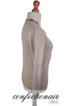 Laden Sie das Bild in den Galerie-Viewer, 100% Kaschmir Pullover Damen grau "Made in Italy" Cashmere - Confectionair Berlin