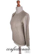 Laden Sie das Bild in den Galerie-Viewer, 100% Kaschmir Pullover Damen grau "Made in Italy" Cashmere - Confectionair Berlin