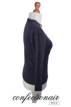 Laden Sie das Bild in den Galerie-Viewer, 100% Kaschmir Pullover Damen navy "Made in Italy" Cashmere - Confectionair Berlin
