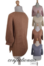 Laden Sie das Bild in den Galerie-Viewer, 100% Kaschmir Pullover 3/4 Arm Damen Luxus Cashmere - Confectionair Berlin