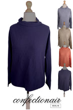 Laden Sie das Bild in den Galerie-Viewer, 100% Kaschmir Damenpullover Kintana Cashmere Wasserfallkragen