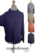 Laden Sie das Bild in den Galerie-Viewer, 100% Kaschmir Damenpullover Kintana Cashmere Wasserfallkragen