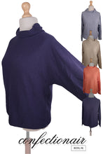 Laden Sie das Bild in den Galerie-Viewer, 100% Kaschmir Damenpullover Kintana Cashmere Wasserfallkragen