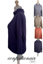Laden Sie das Bild in den Galerie-Viewer, 100% Kaschmir Damenpullover Kintana Cashmere Wasserfallkragen