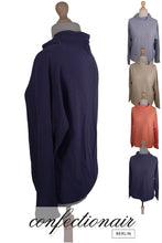 Laden Sie das Bild in den Galerie-Viewer, 100% Kaschmir Damenpullover Kintana Cashmere Wasserfallkragen