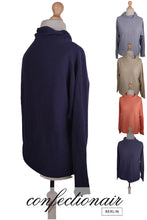 Laden Sie das Bild in den Galerie-Viewer, 100% Kaschmir Damenpullover Kintana Cashmere Wasserfallkragen