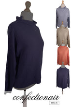 Laden Sie das Bild in den Galerie-Viewer, 100% Kaschmir Damenpullover Kintana Cashmere Wasserfallkragen