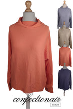 Laden Sie das Bild in den Galerie-Viewer, 100% Kaschmir Damenpullover Kintana Cashmere Wasserfallkragen