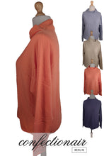 Laden Sie das Bild in den Galerie-Viewer, 100% Kaschmir Damenpullover Kintana Cashmere Wasserfallkragen