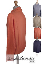 Laden Sie das Bild in den Galerie-Viewer, 100% Kaschmir Damenpullover Kintana Cashmere Wasserfallkragen