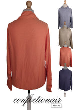 Laden Sie das Bild in den Galerie-Viewer, 100% Kaschmir Damenpullover Kintana Cashmere Wasserfallkragen